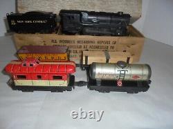 Marx Post War Vintage Tin Freight Set O Gauge With Set Box Rare Tank Car