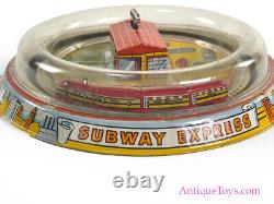 Marx RARE Tin Lithographed Windup Subway Express Vintage Toy in Box