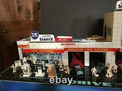 Marx Sears Allstate Happi Time Service station with elevator Tin Toy vintage