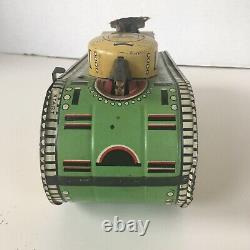 Marx Tank 1937 Vintage/Antique Tin Wind-Up WWI clean original windup with no key