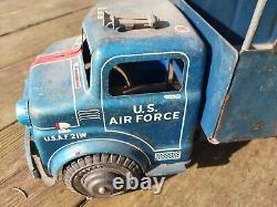 Marx Tin Truck 1950s 60s Lamar US Air Force Troop Transport Metal Vintage Toy