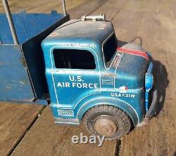 Marx Tin Truck 1950s 60s Lamar US Air Force Troop Transport Metal Vintage Toy