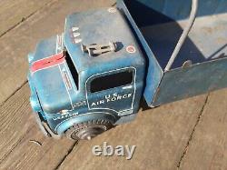 Marx Tin Truck 1950s 60s Lamar US Air Force Troop Transport Metal Vintage Toy