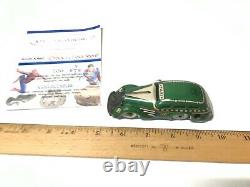 Marx Tricky Taxi Wind Up Tin Toy Green Tin Wind Up Vintage Toy 30'S/40's MINT