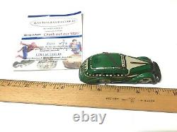 Marx Tricky Taxi Wind Up Tin Toy Green Tin Wind Up Vintage Toy 30'S/40's MINT