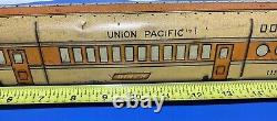 Marx Union Pacific US Mail M10003 Floor Train Vintage Tin Litho Windup 22 Long