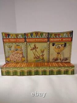 Marx Vintage Super Circus Playset Accessory Tin Side Show Stages x2