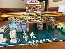 Marx Vintage Tin Toys Sky-View Service Center Parking Garage