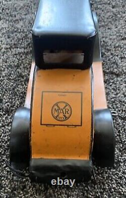 Marx Wind Up Vintage Tin Old Time Car - 1930's Coupe with Driver