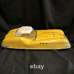 Marx Yellow Falcon Tin Litho 1950s Car 20 Vintage