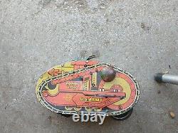 Marx tin wind up #3 tank vintage toy collectible pressed steel #5