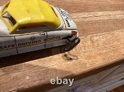 NICE Marx safe driving school wind up tin mechanical car vintage BEST onearound