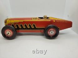 Nice Vintage 1930's Large Marx 13 Tin Litho Wind Up Speed Racer