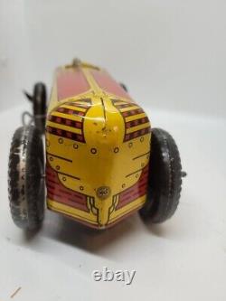 Nice Vintage 1930's Large Marx 13 Tin Litho Wind Up Speed Racer