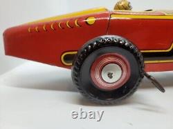 Nice Vintage 1930's Large Marx 13 Tin Litho Wind Up Speed Racer