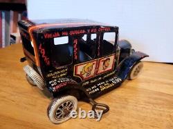 Nice Vintage 1950's Marx Plastimarx Tin Litho Wind Up Archie's Jalopy