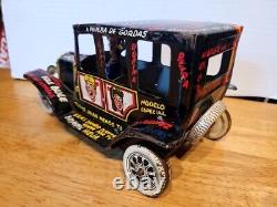 Nice Vintage 1950's Marx Plastimarx Tin Litho Wind Up Archie's Jalopy