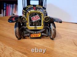 Nice Vintage 1950's Marx Plastimarx Tin Litho Wind Up Archie's Jalopy