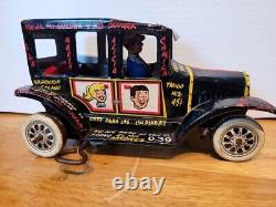 Nice Vintage 1950's Marx Plastimarx Tin Litho Wind Up Archie's Jalopy