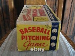 Orig. /Rare! 1950's-60's LOUIS MARX Vintage Toy Baseball Pitching Game + BOX