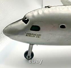Original Marx 1950 American Airlines Nc2100 Vintage Tin Airplane Toy