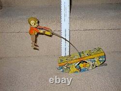 Original Vintage MARX Tin Litho Wind up ACROBATIC MARVEL Vintage Toy Working