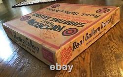 RARE Vintage 1950's Marx Knockdown Target Shooting Gallery Game Tin Litho Box