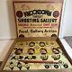 RARE Vintage 1950's Marx Knockdown Target Shooting Gallery Game Tin Litho In Box