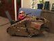 RARE Vintage Louis Marx WW1 Doughboy Tin Tank with Pop-up Soldier 1930s