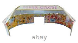 RARE Vintage MARX SUPER CIRCUS Tent, 1950s Tin Toy Lithograph / Circus TENT only