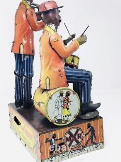 RARE Vintage Marx, The Drummer and Span Dancers Tin Windup Toy