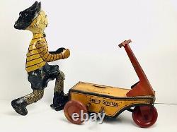 RARE Vintage Marx Tin Smitty Scooter Wind Up Toy (1920s)