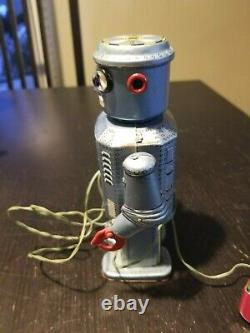 RARE Vintage Robot R35 Masudaya Japan Marx Linemar Toys Tin Robot Battery OP