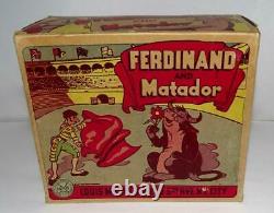Rare Ex! Boxed Setdisney1938 Ferdinand The Bull & Matadortin Wind-up Toy-marx