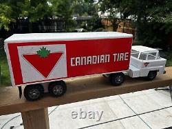 Rare! Large Vintage 1974 Marx Canadian Tire Tin Toy Truck