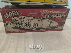 Rare VINTAGE Marx Mechanical Roadster Convertible. With original box WOW! Nice