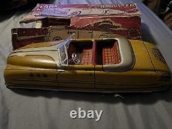 Rare VINTAGE Marx Mechanical Roadster Convertible. With original box(damaged)