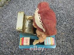 Rare Vintage Linemar Super Susie Betty Bruin Tin Battery Cashier Toy Japan Marx