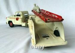 Rare Vintage Louis Marx Fire Truck Hook & Ladder