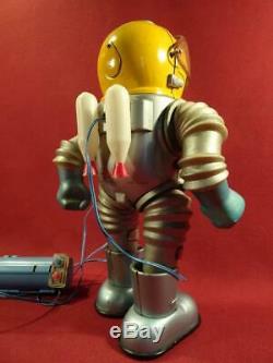 Rare Vintage Marx High Bouncer Moon Scout Tin Toy Spaceman Astronaut Robot