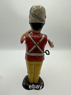 Rare! Vintage Marx Wind Up Tin Litho George The Drummer Boy Works