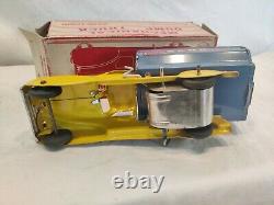 Rare Vintage Marx Wind Up/mechanical Dump Truck Toy, With Original Box #445 Nice