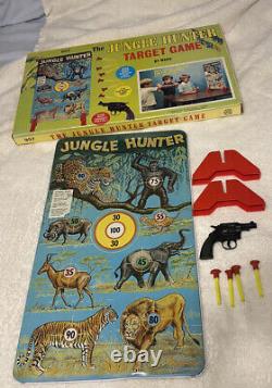 Rare! Vintage Marx tin toy Jungle Hunter shooting gallery, target game model 957