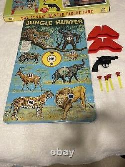 Rare! Vintage Marx tin toy Jungle Hunter shooting gallery, target game model 957