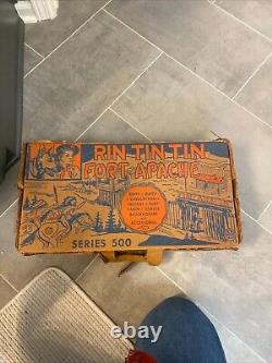 Rin Tin Tin Fort Apache Louis Marx Playset #3657 Circa 1956 Western Rare Vintage