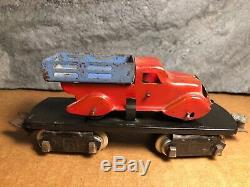 Scarce Vintage Marx Toys Tin Load Car with Pressed Steel Dump Truck Load