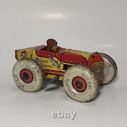 Stunning Vintage Marx Midget Special Tin Wind Up Lithograph Toy Works