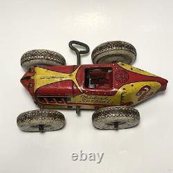 Stunning Vintage Marx Midget Special Tin Wind Up Lithograph Toy Works