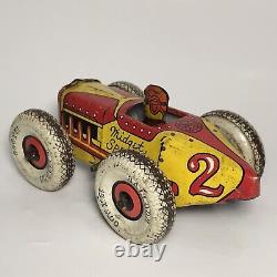 Stunning Vintage Marx Midget Special Tin Wind Up Lithograph Toy Works