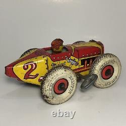 Stunning Vintage Marx Midget Special Tin Wind Up Lithograph Toy Works